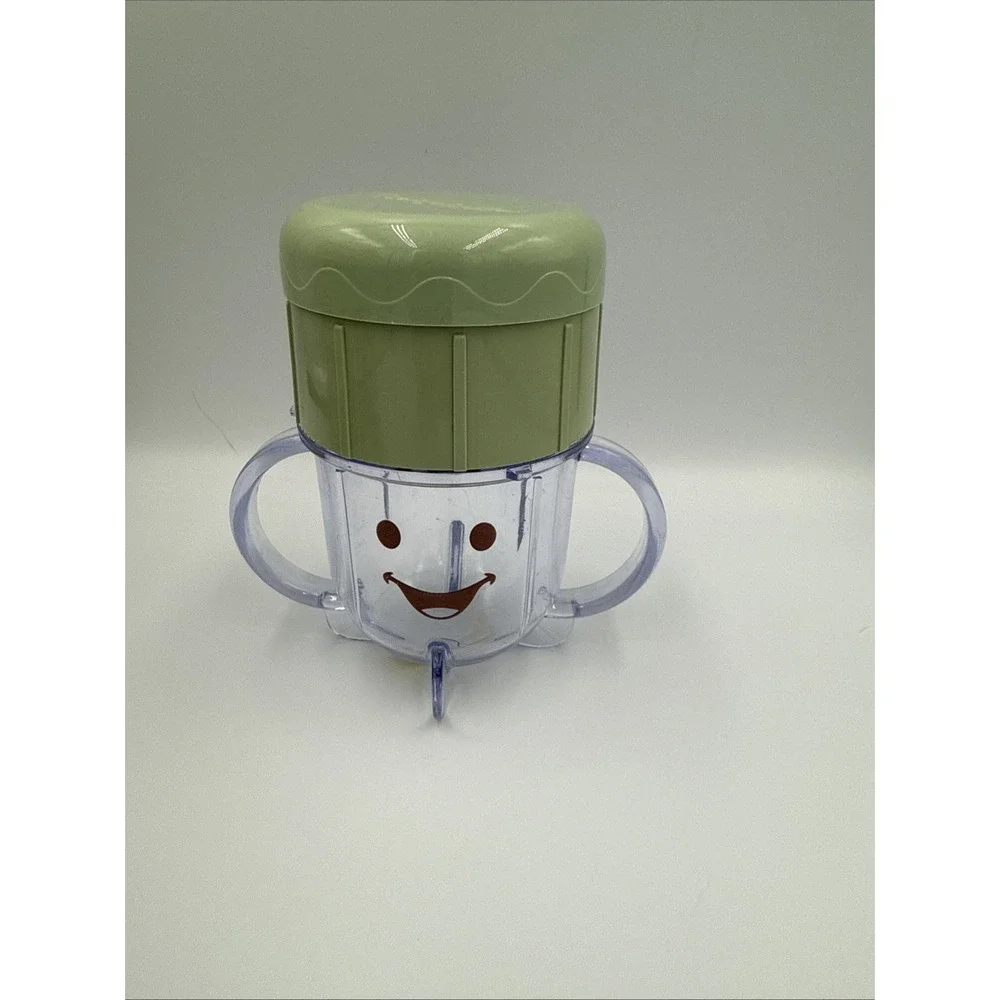 Baby Bullet Food Blender Processor Short Cup W/ Lid & Blade Replacement Parts